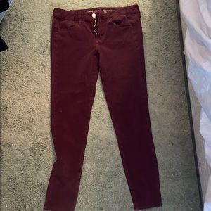 American Eagle Maroon jeans
